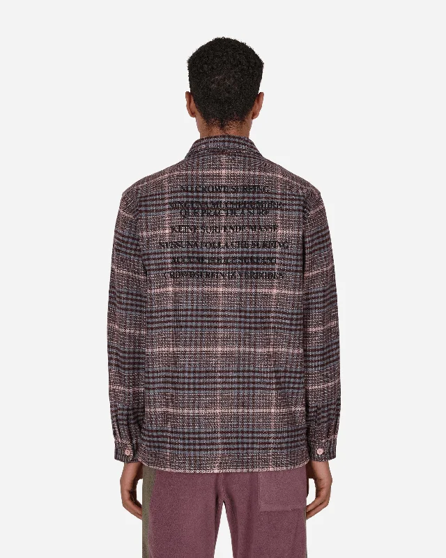 Surfing Flannel Shirt Pink