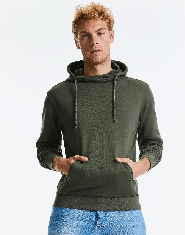 Pure Organic High Collar Hooded Sweat | AQUA