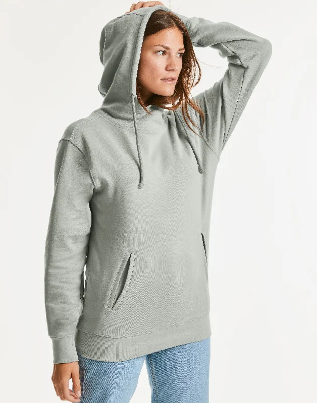 Pure Organic High Collar Hooded Sweat | AQUA