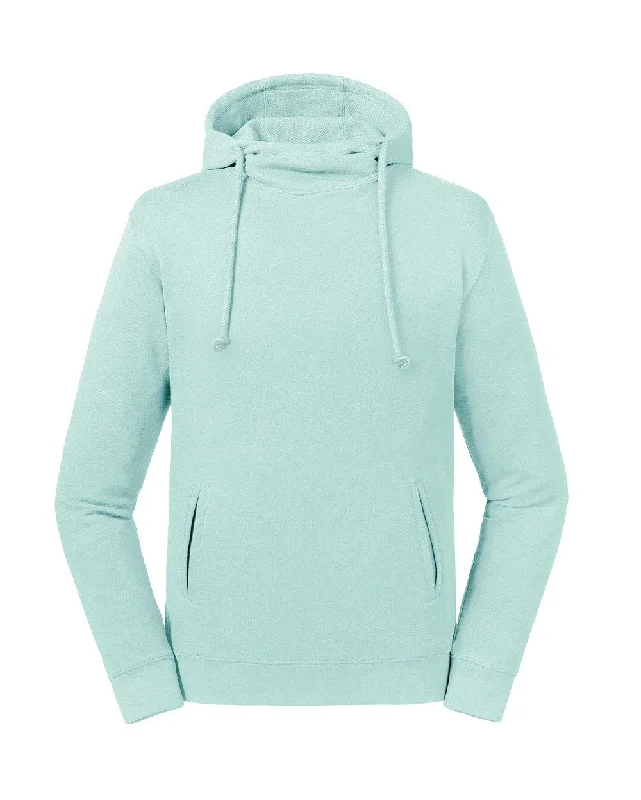 Pure Organic High Collar Hooded Sweat | AQUA