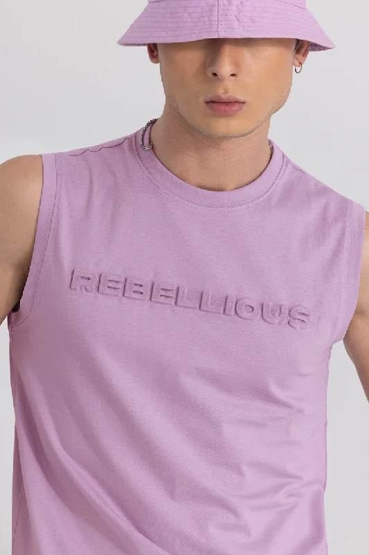 Rebellious Lavender Sleeveless T-Shirt