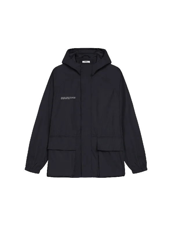 Nylon Color Block Jacket—black