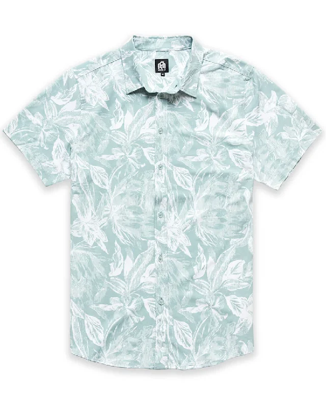 Slate Green Floral / S