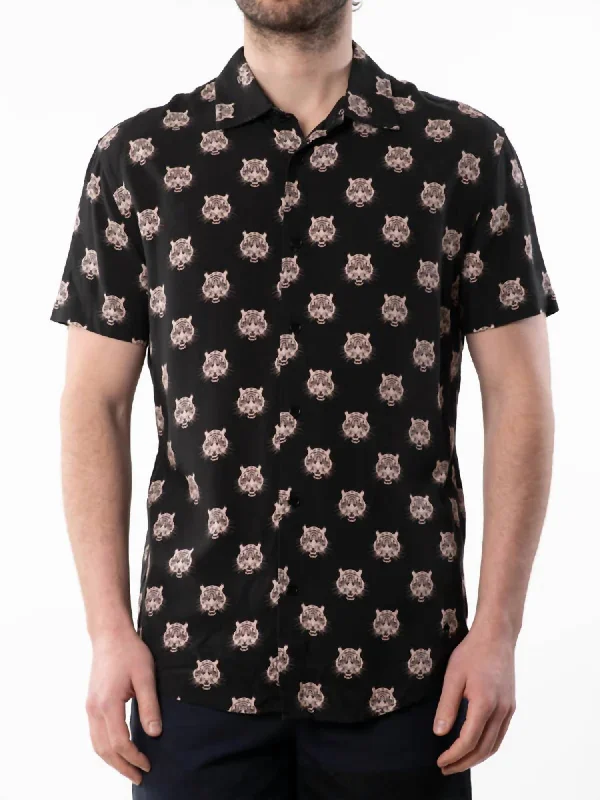 Roaring Tiger Shirt In Black Combo