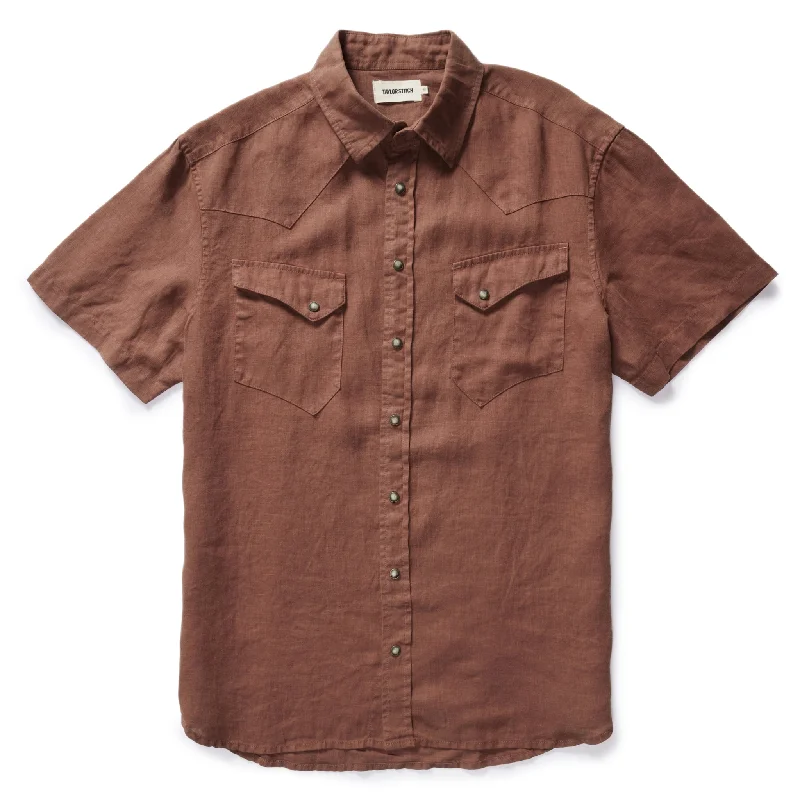 The Short Sleeve Western in Dried Guajillo