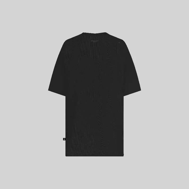 SIEG BLACK T-SHIRT OVERSIZE