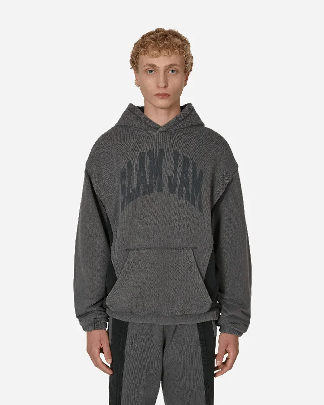 Panel Hooded Sweatshirt Grey / Black