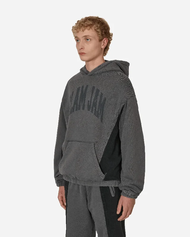 Panel Hooded Sweatshirt Grey / Black