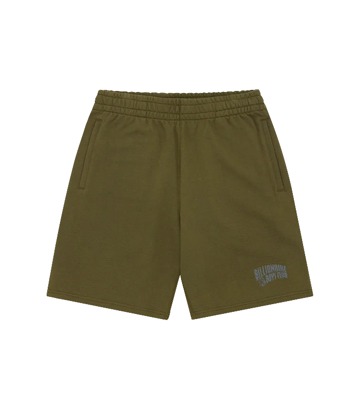 SMALL ARCH LOGO SHORTS - OLIVE