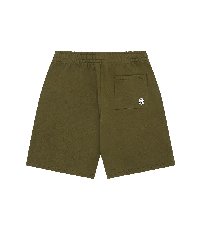 SMALL ARCH LOGO SHORTS - OLIVE