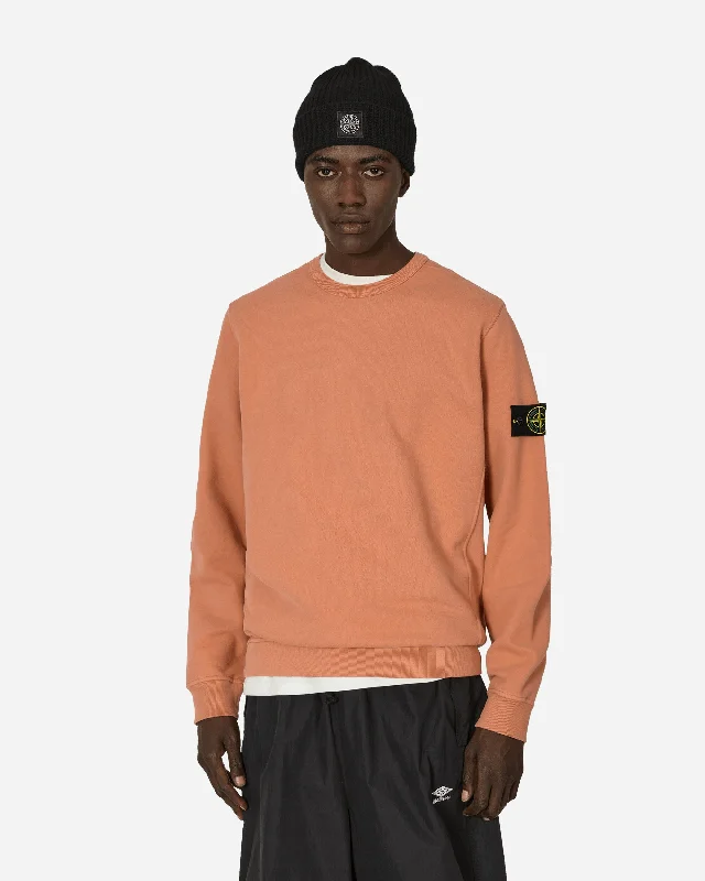 Garment Dyed Crewneck Sweatshirt Orange