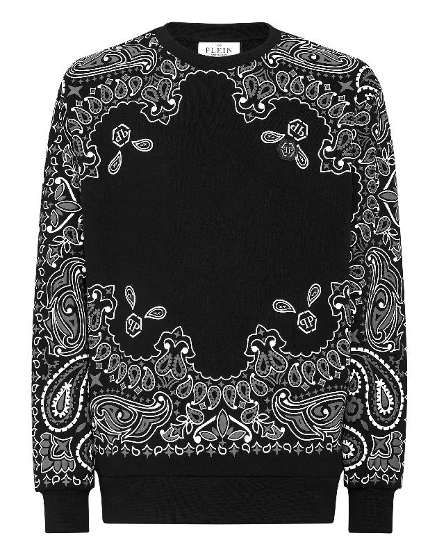 Sweatshirt LS Paisley Strass