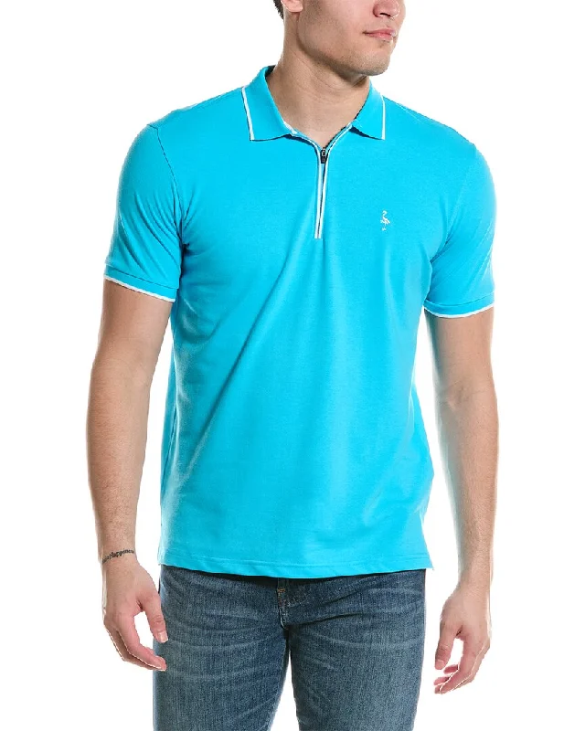 TailorByrd Pique Zip Polo Shirt