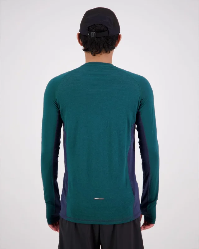 Temple Merino Air-Con LS - Evergreen / Midnight