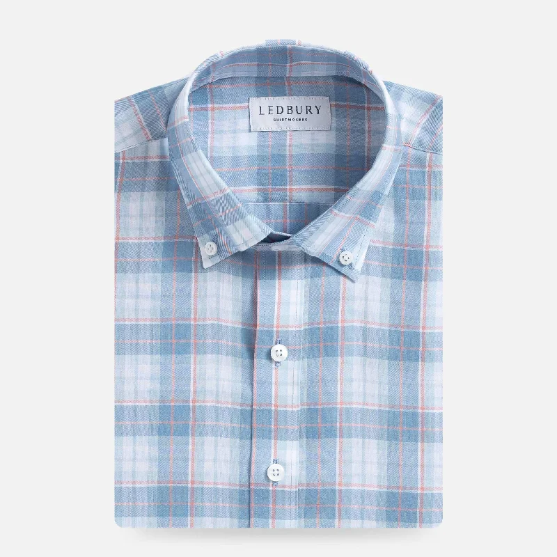 The Blue Mist Burke Plaid Custom Shirt