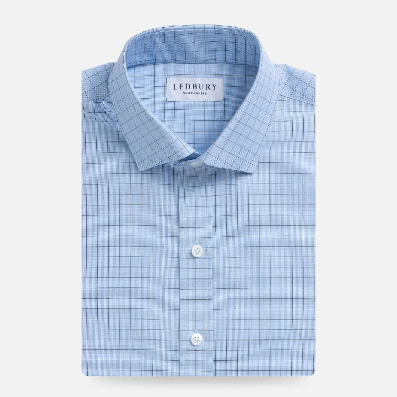 The Light Blue Clarendon Check Custom Shirt