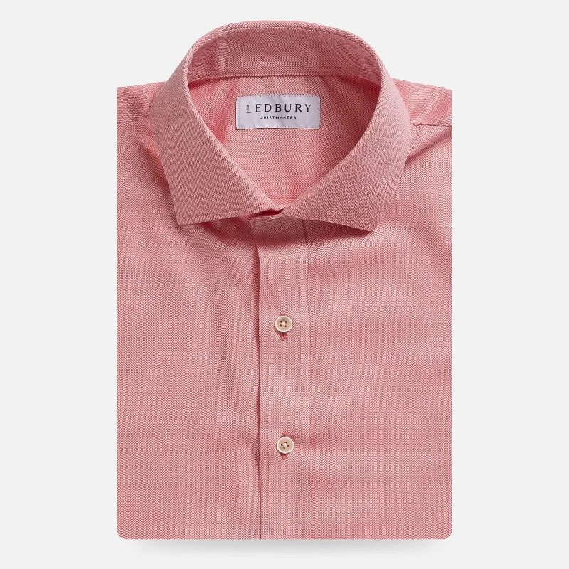 The Red Hutchins Herringbone Custom Shirt