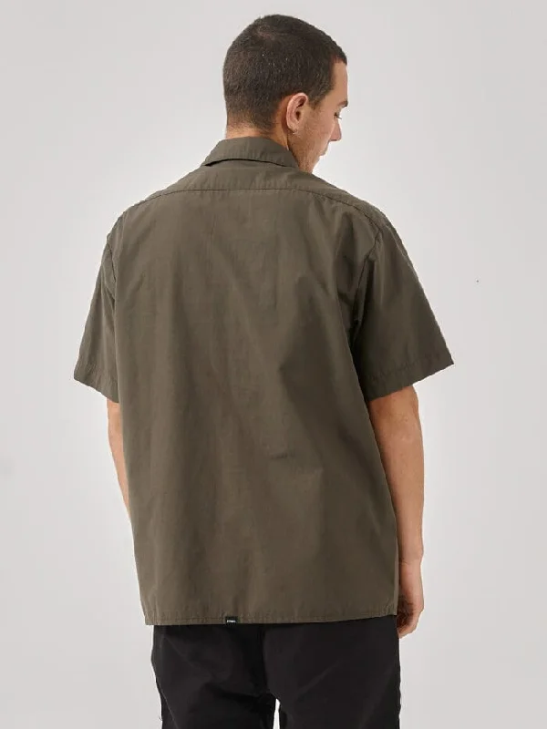 Thrills Union Short Sleeve Work Shirt - Tarmac