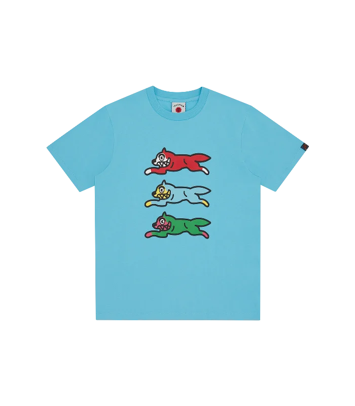 TRIPLE RUNNING DOG TEE - BLUE