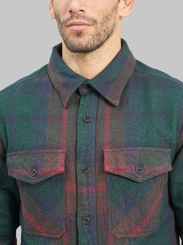 UES Extra Heavy Flannel Shirt Green