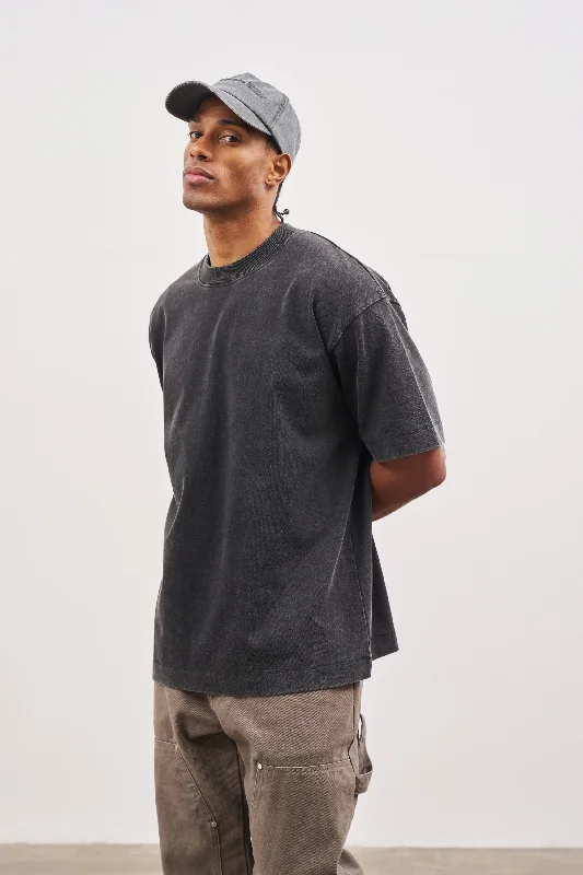 SUPER HEAVYWEIGHT BLANK T-SHIRT - WASHED BLACK