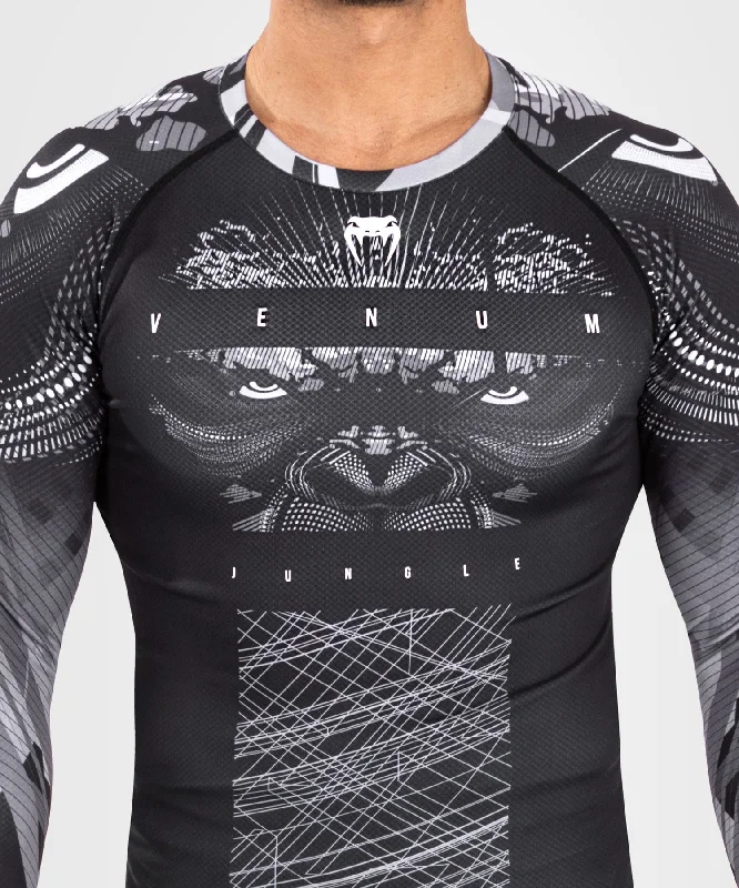 Venum Gorilla Jungle Rashguards Long Sleeves - Black/White