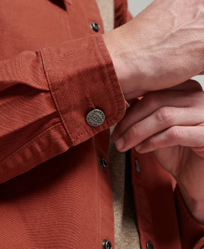 Vintage Canvas Overshirt | Smoked Cinnamon Brown