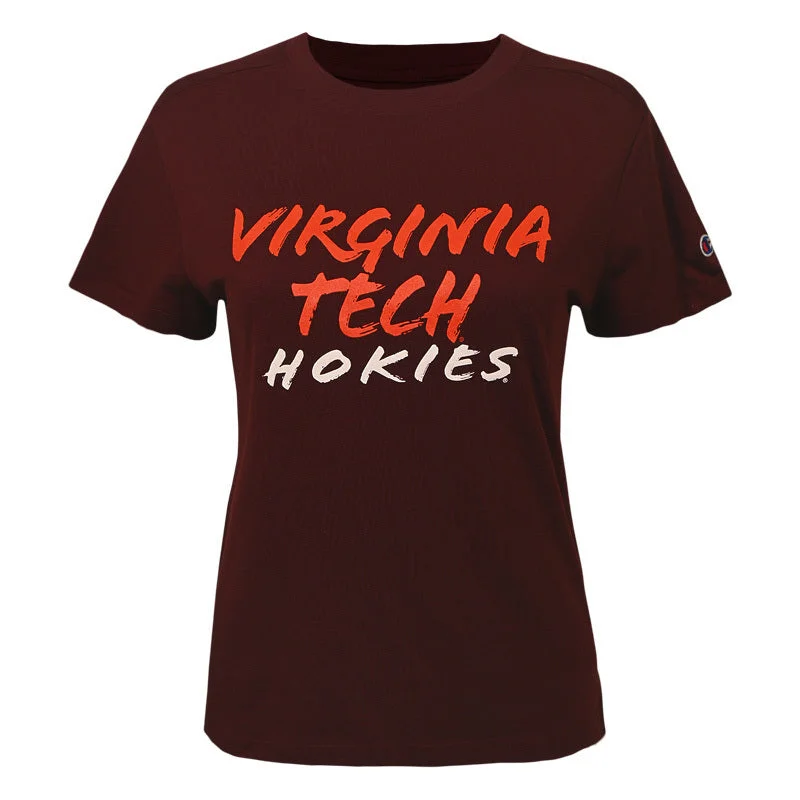 Virginia Tech Women's Core T-Shirt: Maroon by Champion