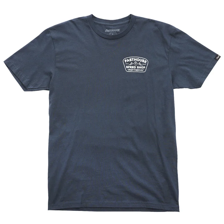 Wedged SS Tee - Indigo