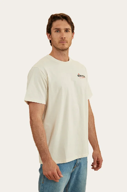 Wild Card Mens Loose Fit T-Shirt - Off White