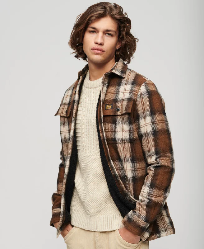 Wool Miller Overshirt | Roderick Check Brown