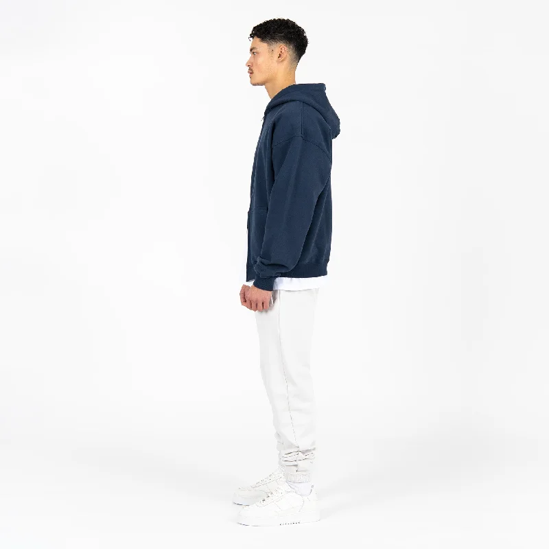 Zip Hoodie - Navy