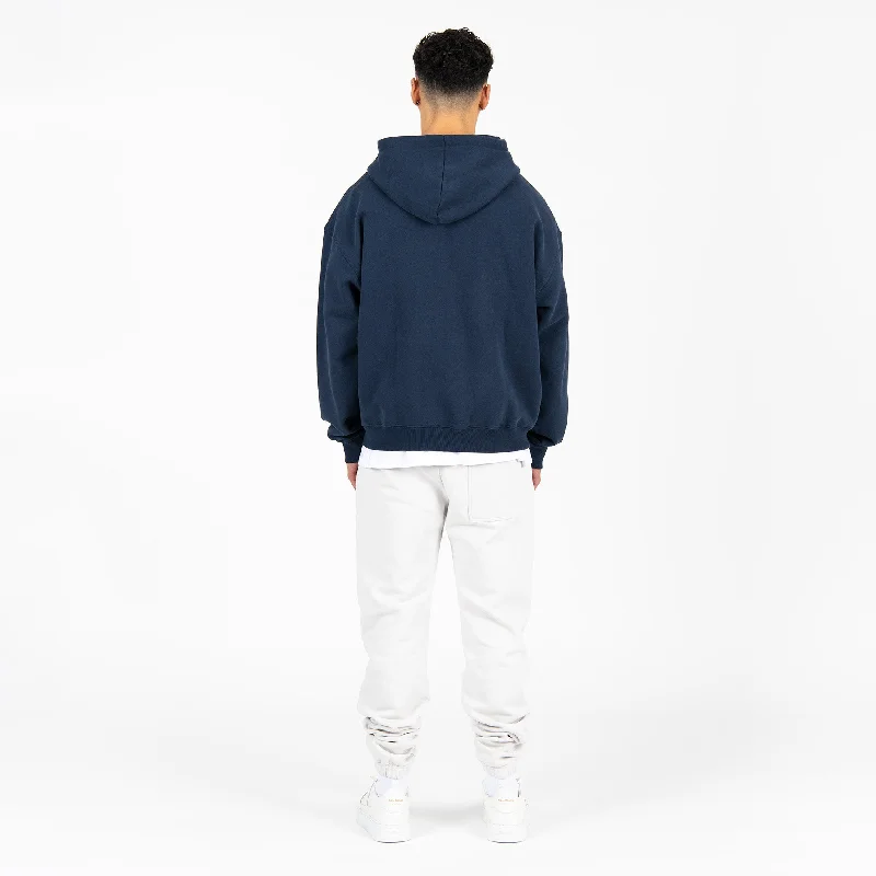 Zip Hoodie - Navy