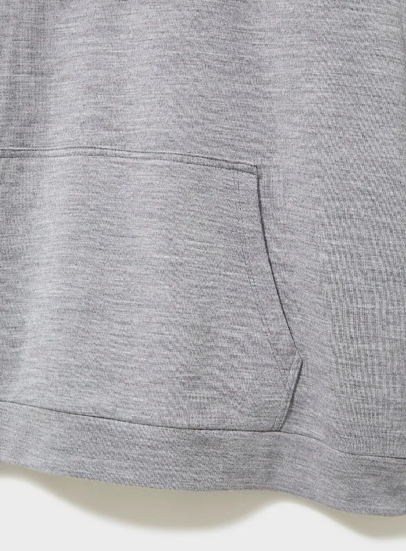 ZQ Merino Fleece Backed Silver Modern Hoodie