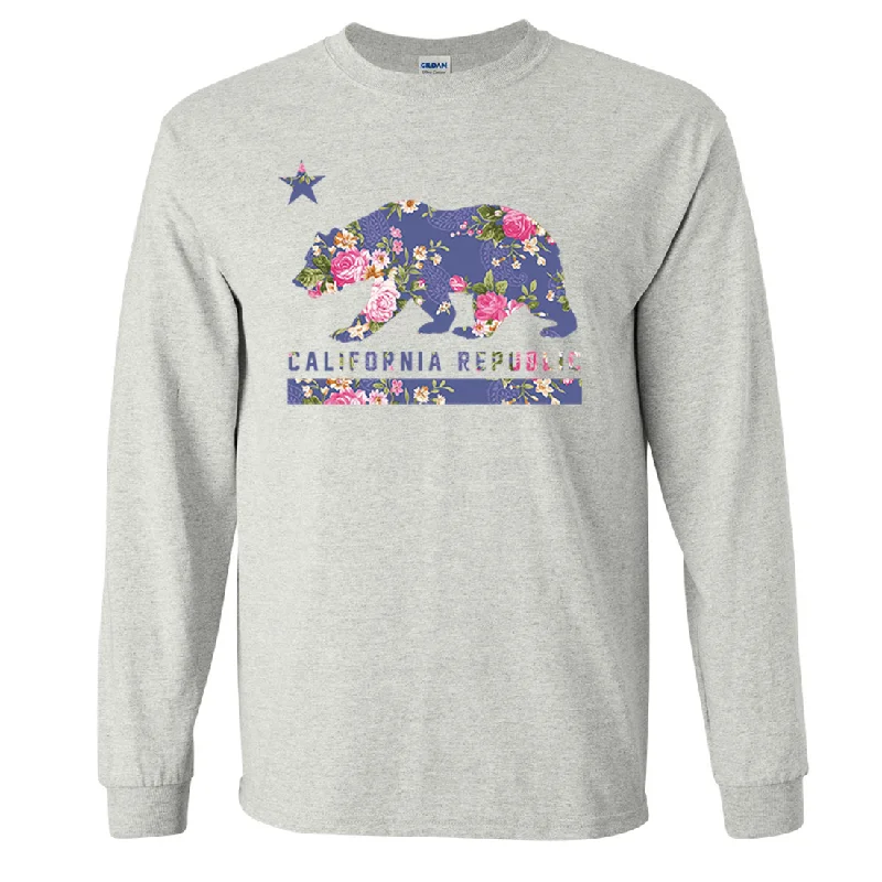 California Republic Paisley Flower Bear Long Sleeve Shirt