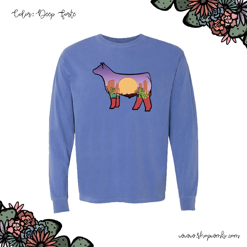 Desert Steer LONG SLEEVE T-Shirt (S-3XL) - Multiple Colors!