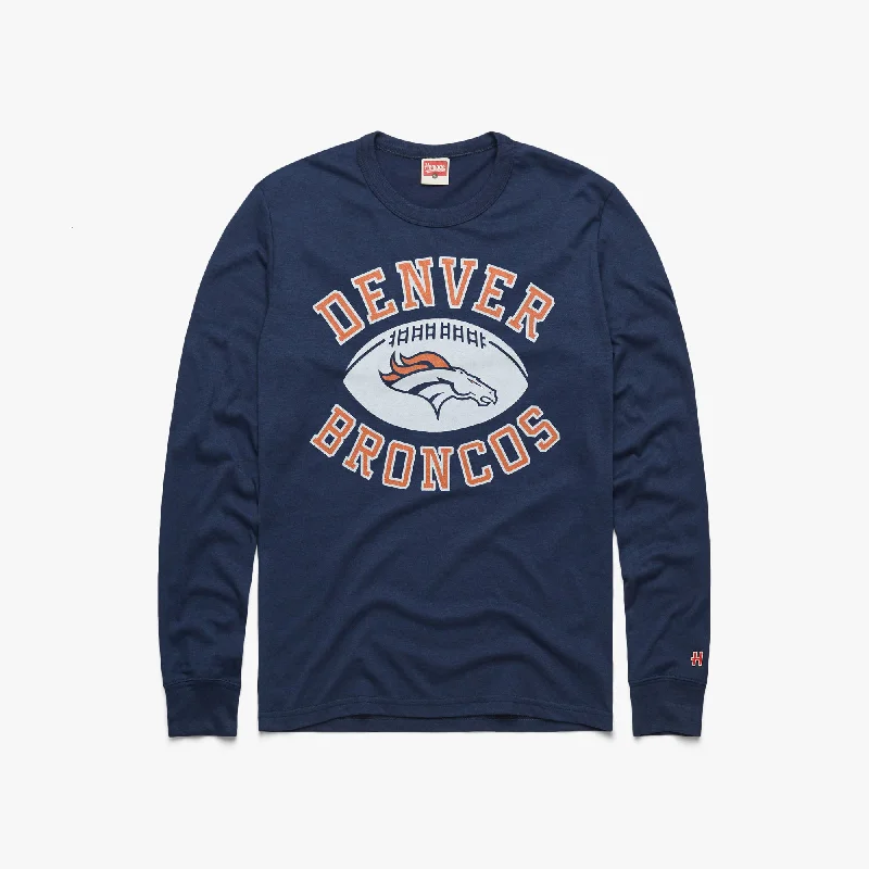 Denver Broncos Pigskin Long Sleeve Tee