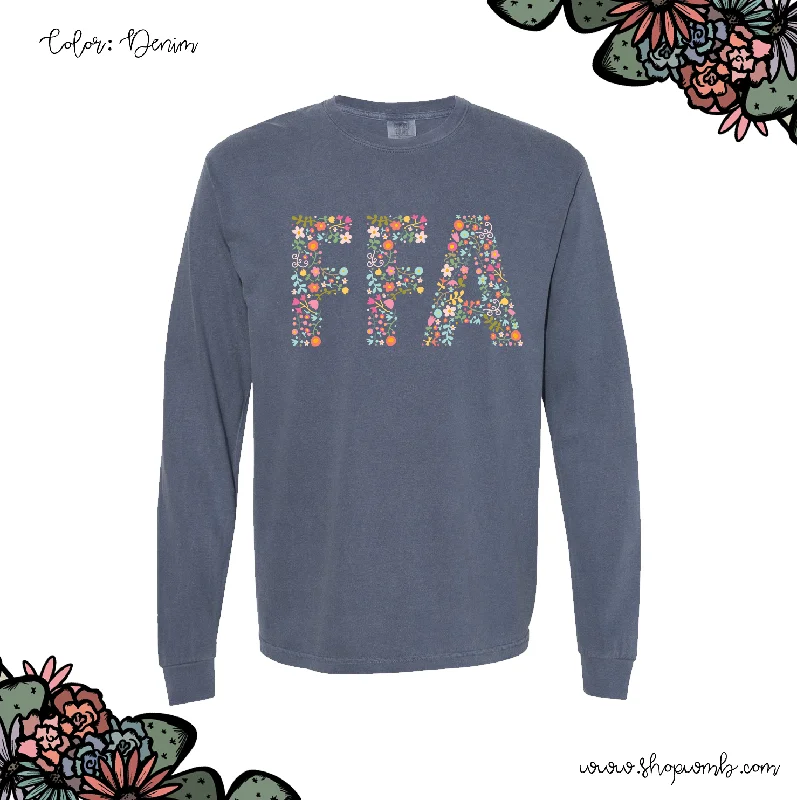 Flower FFA Sketch LONG SLEEVE T-Shirt (S-3XL) - Multiple Colors!