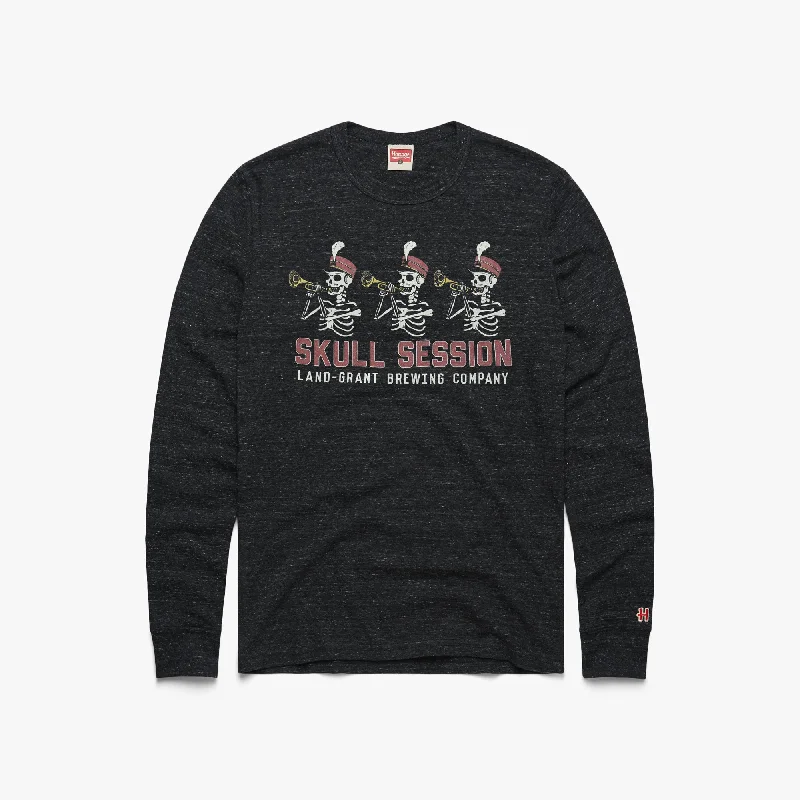 Land-Grant Skull Session Long Sleeve Tee