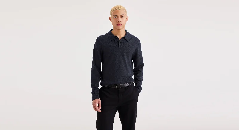 Men's Regular Fit Polo Sweater