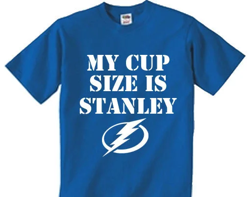 My Cup Size is Stanley Tampa Bay Lightning t-shirt