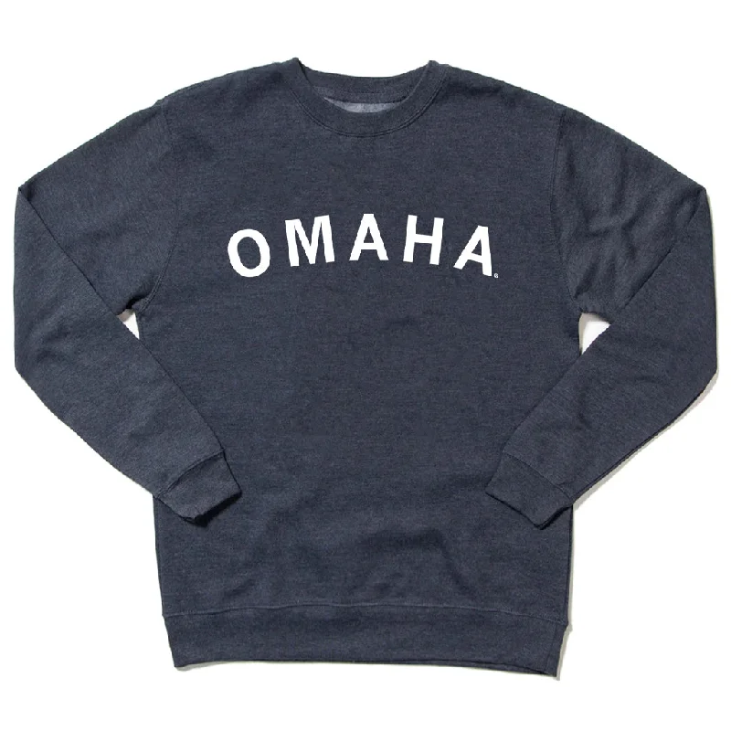 Omaha Curved Logo Crew Sweatshirt