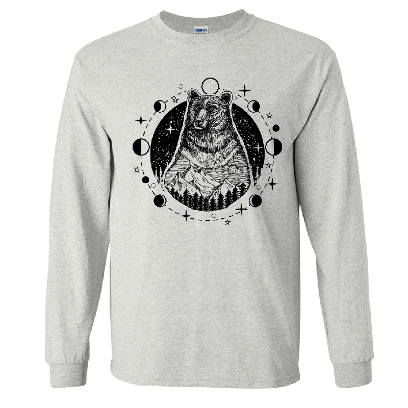 Psychic Moon Forest Grizzly Long Sleeve Shirt