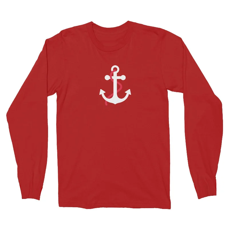 Sailor Anchor Red Long Sleeve Unisex T-Shirt  Matching Family