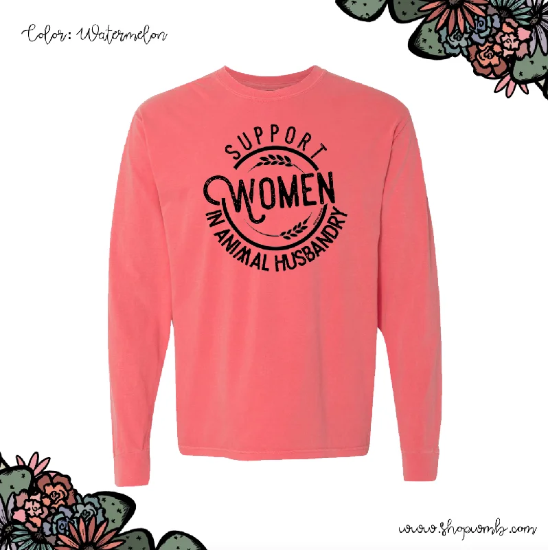 Support Women In Animal Husbandry LONG SLEEVE T-Shirt (S-3XL) - Multiple Colors!