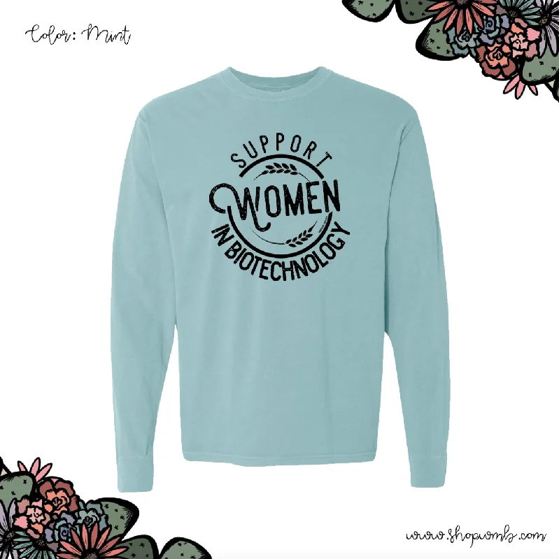 Support Women In Biotechnology LONG SLEEVE T-Shirt (S-3XL) - Multiple Colors!