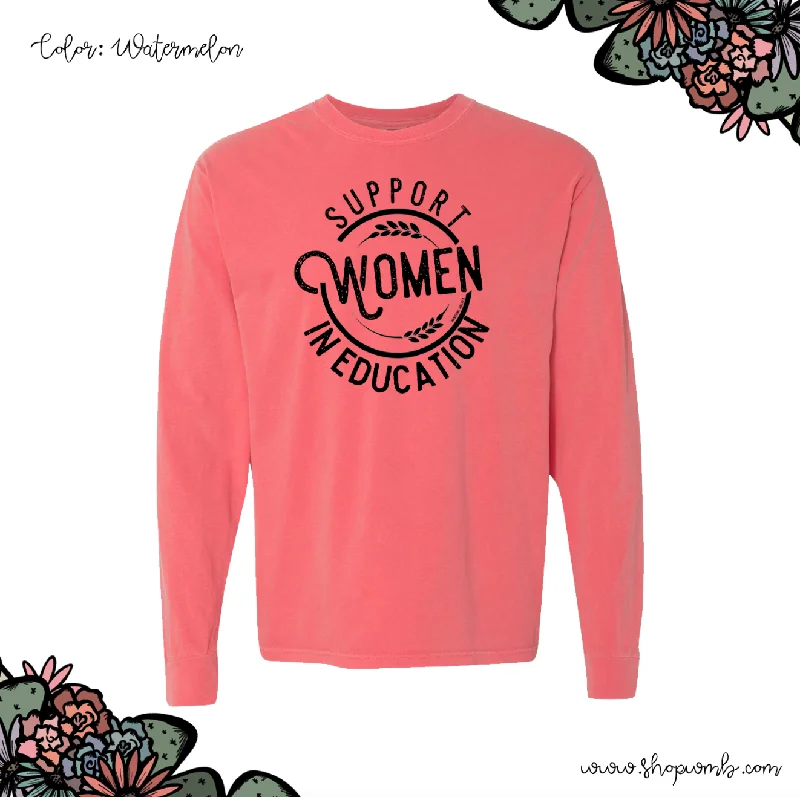 Support Women In Education LONG SLEEVE T-Shirt (S-3XL) - Multiple Colors!