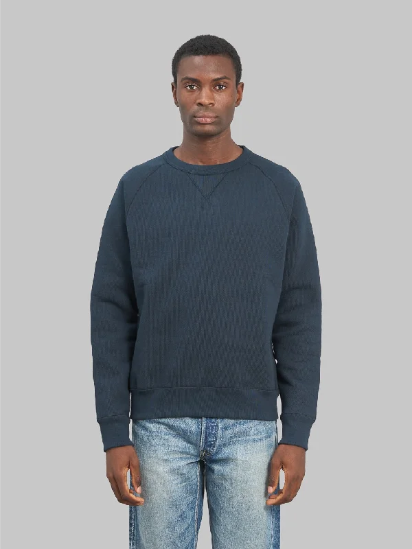 Wonder Looper Pullover Crewneck 701gsm Double Heavyweight French Terry Navy