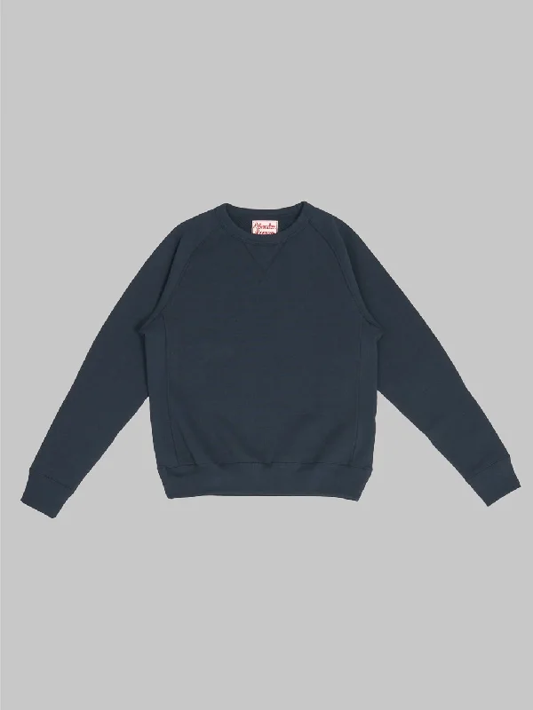 Wonder Looper Pullover Crewneck 701gsm Double Heavyweight French Terry Navy